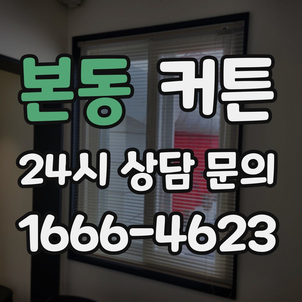 본동 커튼