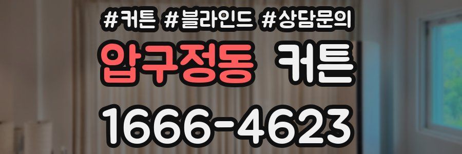 압구정동 커튼