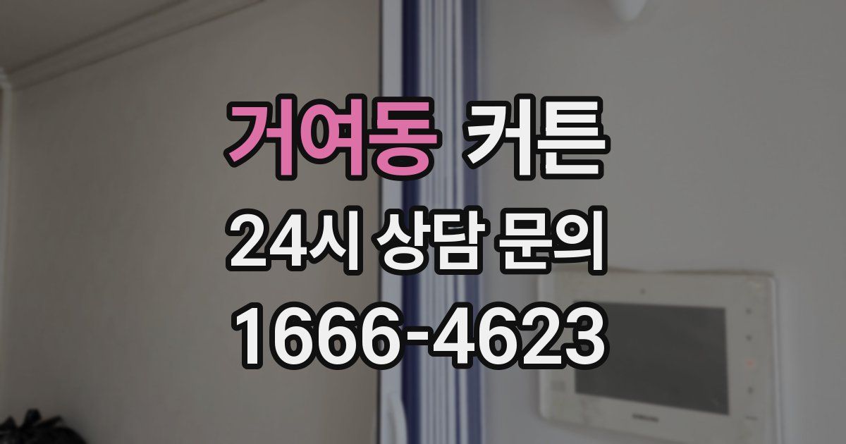 거여동 커튼