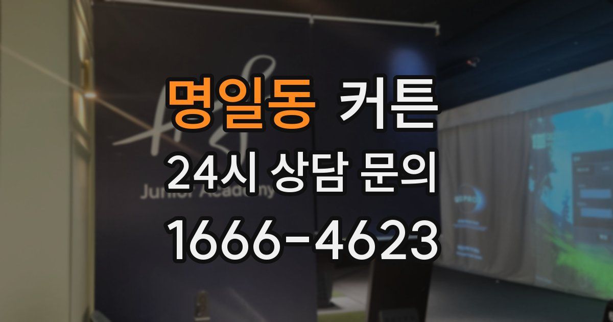 명일동 커튼