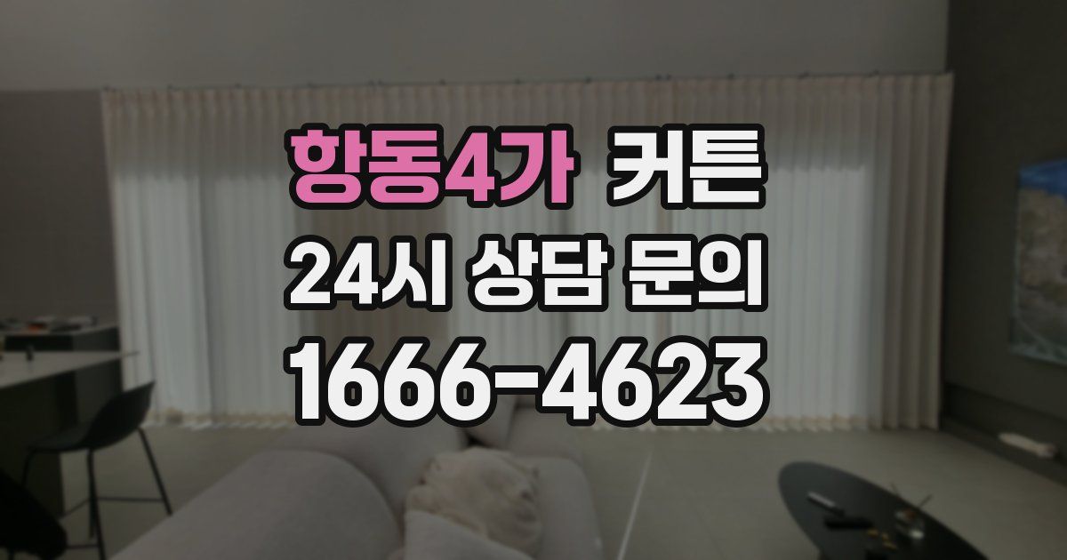 항동4가 커튼
