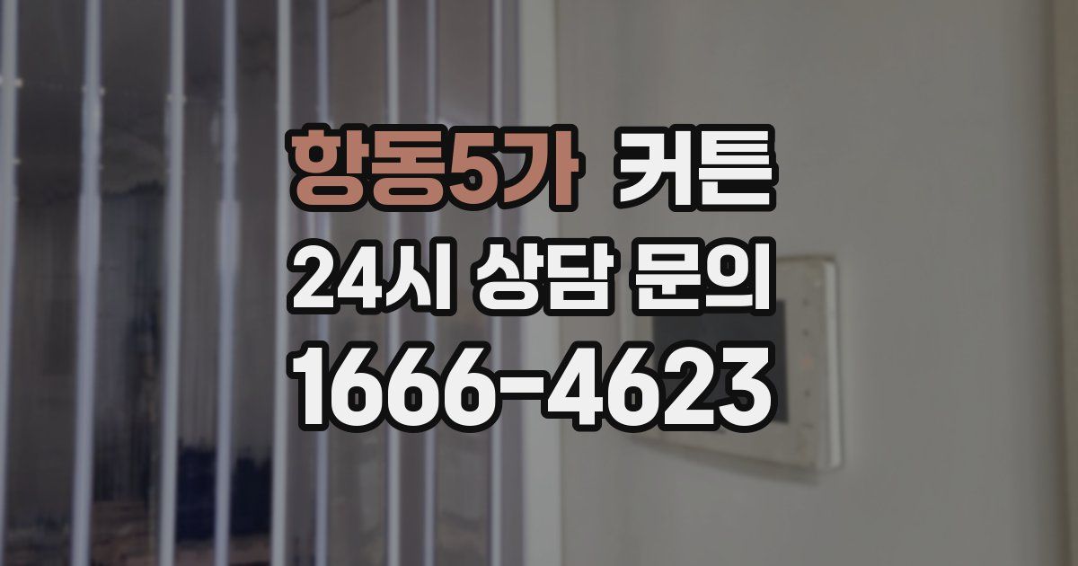 항동5가 커튼