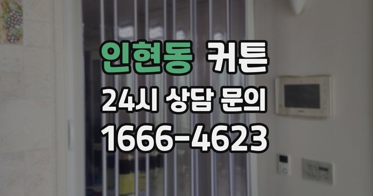 인현동 커튼