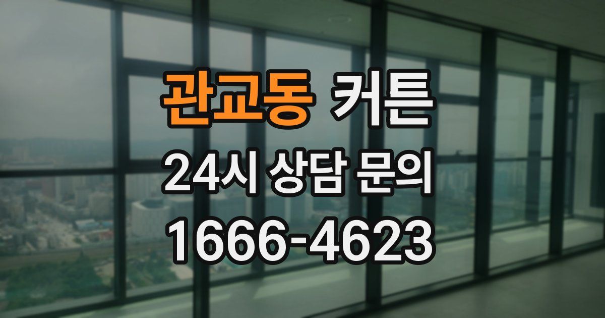 관교동 커튼