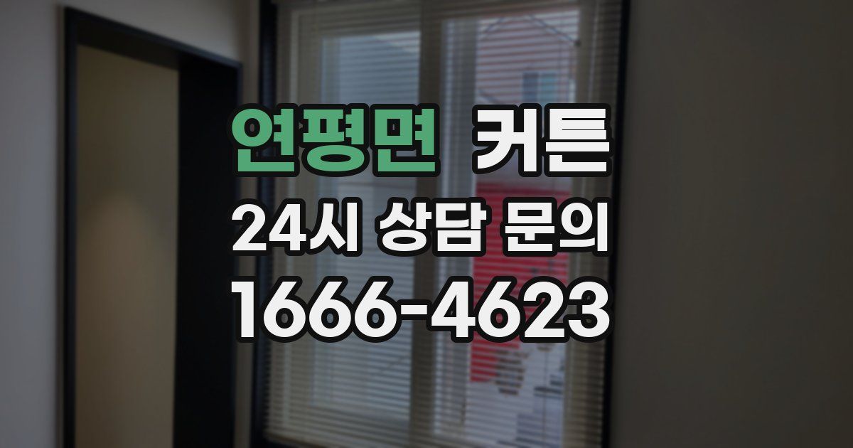연평면 커튼