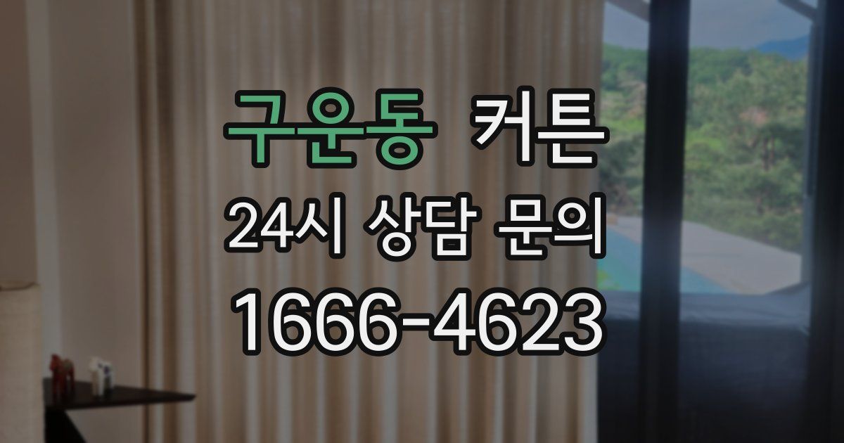 구운동 커튼