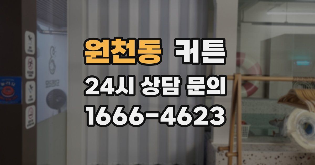 원천동 커튼