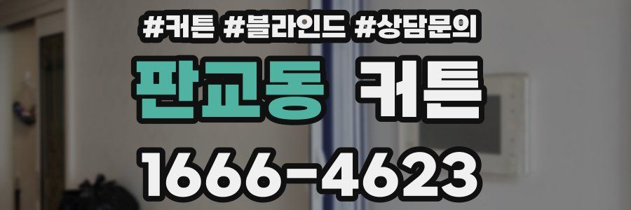 판교동 커튼