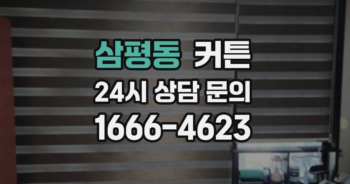 삼평동 커튼