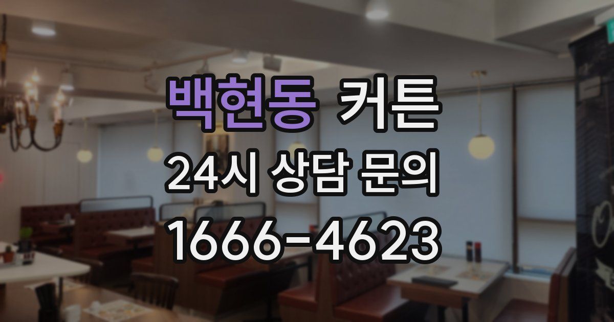 백현동 커튼