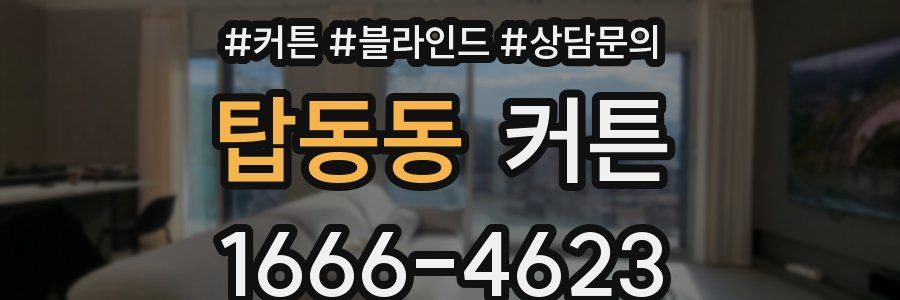 탑동동 커튼