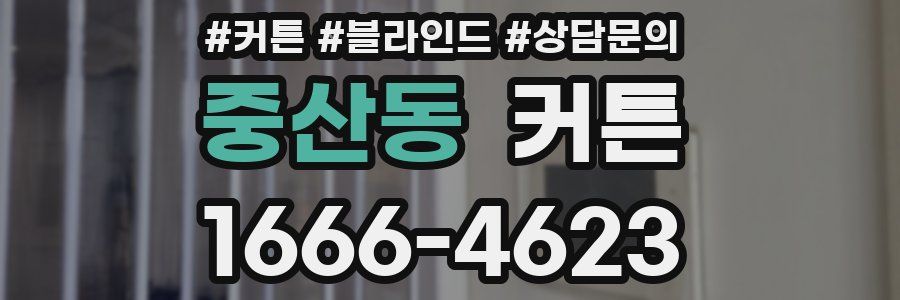중산동 커튼
