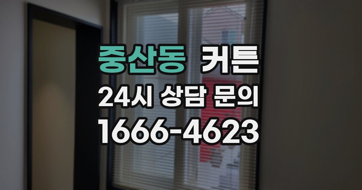 중산동 커튼