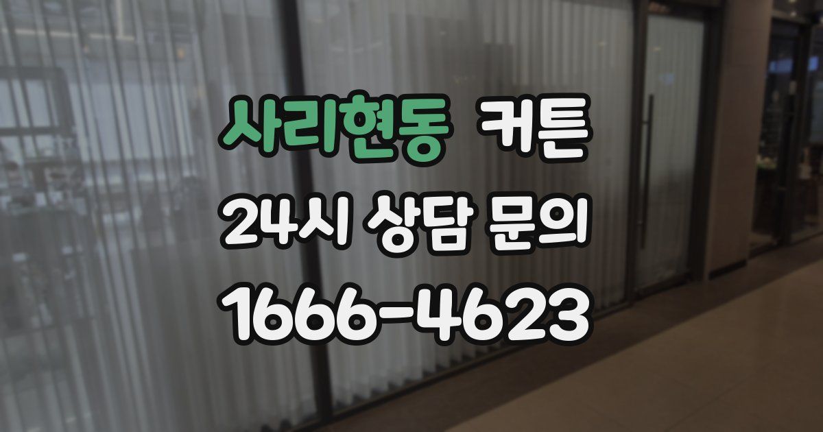 사리현동 커튼