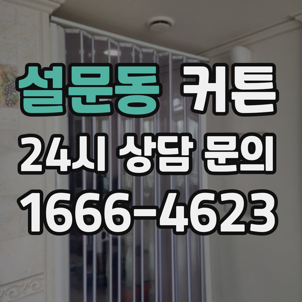 설문동 커튼