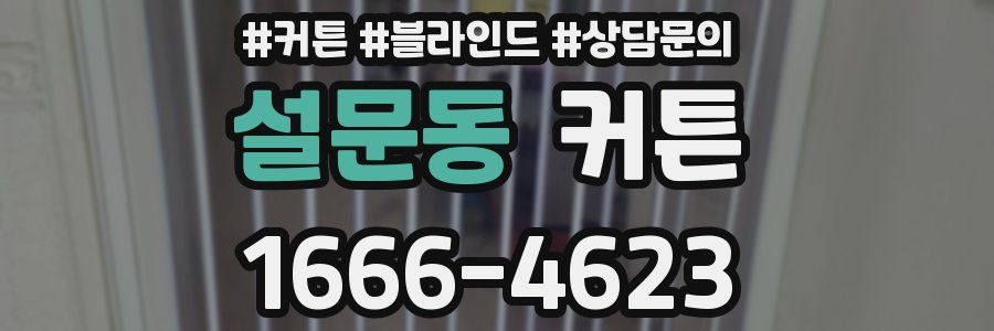 설문동 커튼