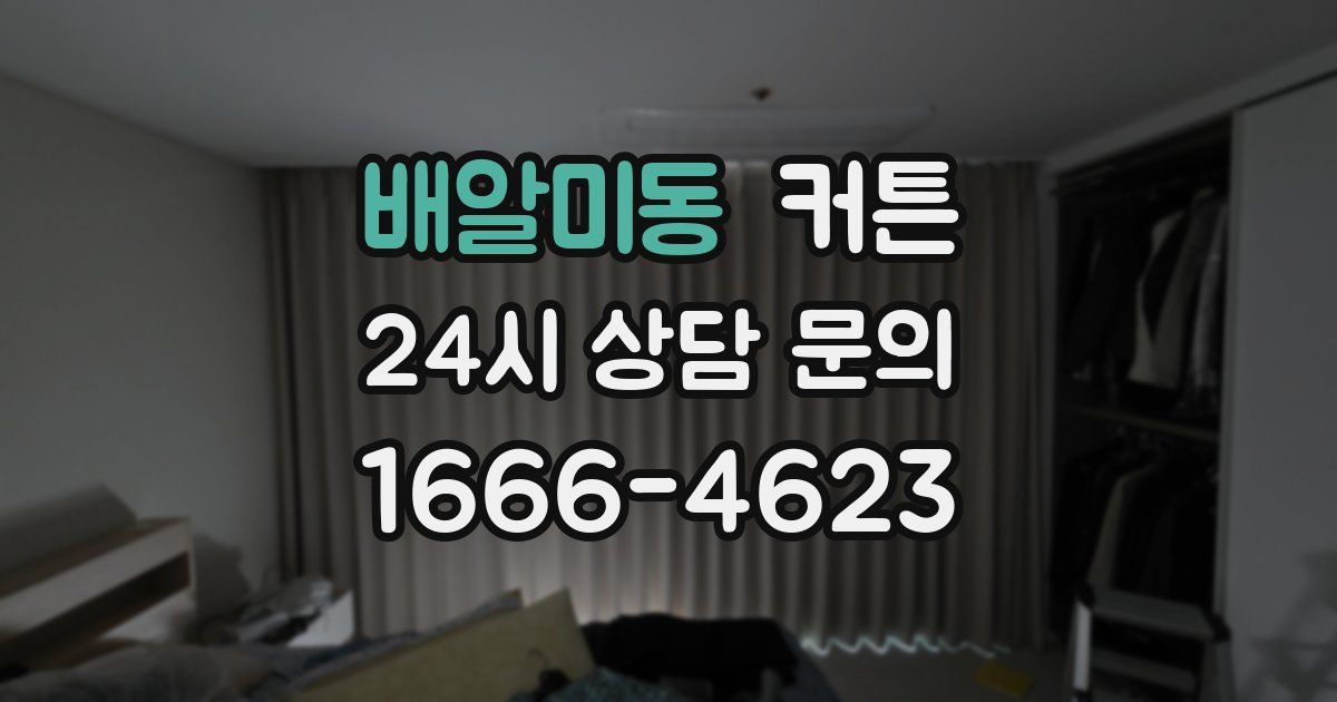 배알미동 커튼