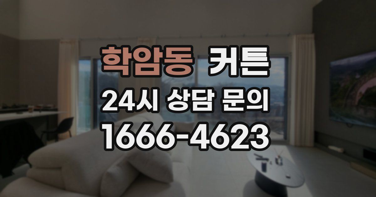 학암동 커튼