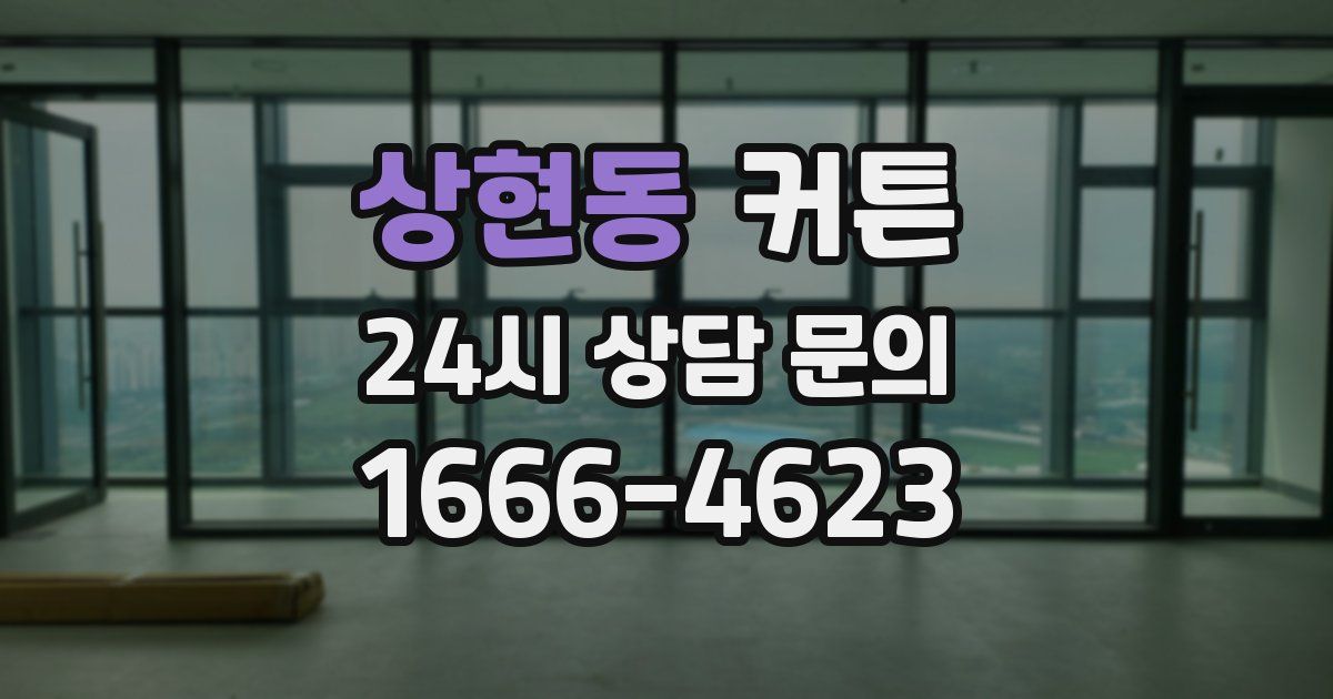 상현동 커튼