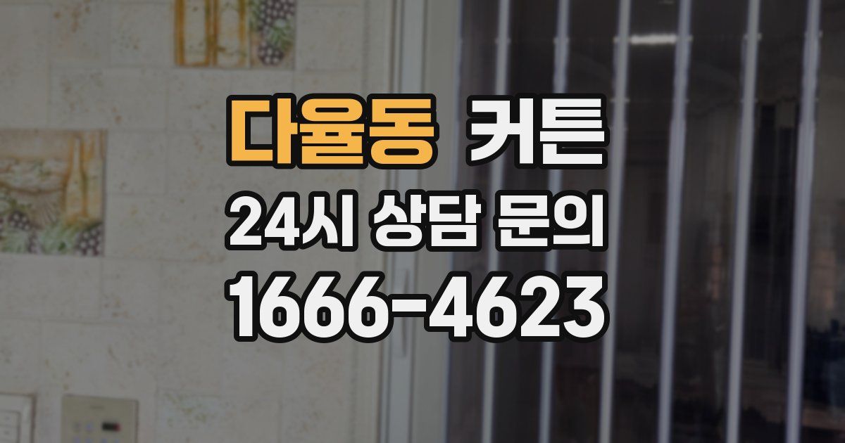 다율동 커튼