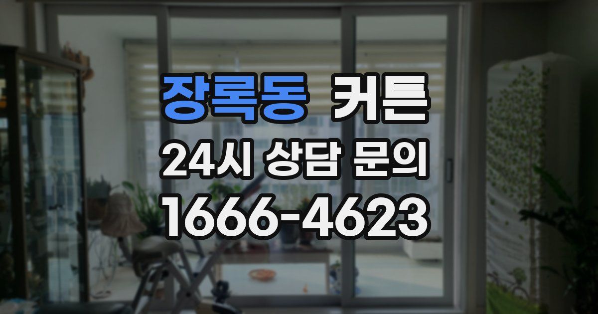 장록동 커튼
