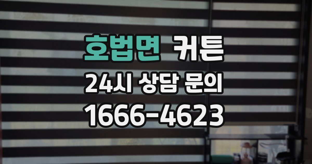 호법면 커튼
