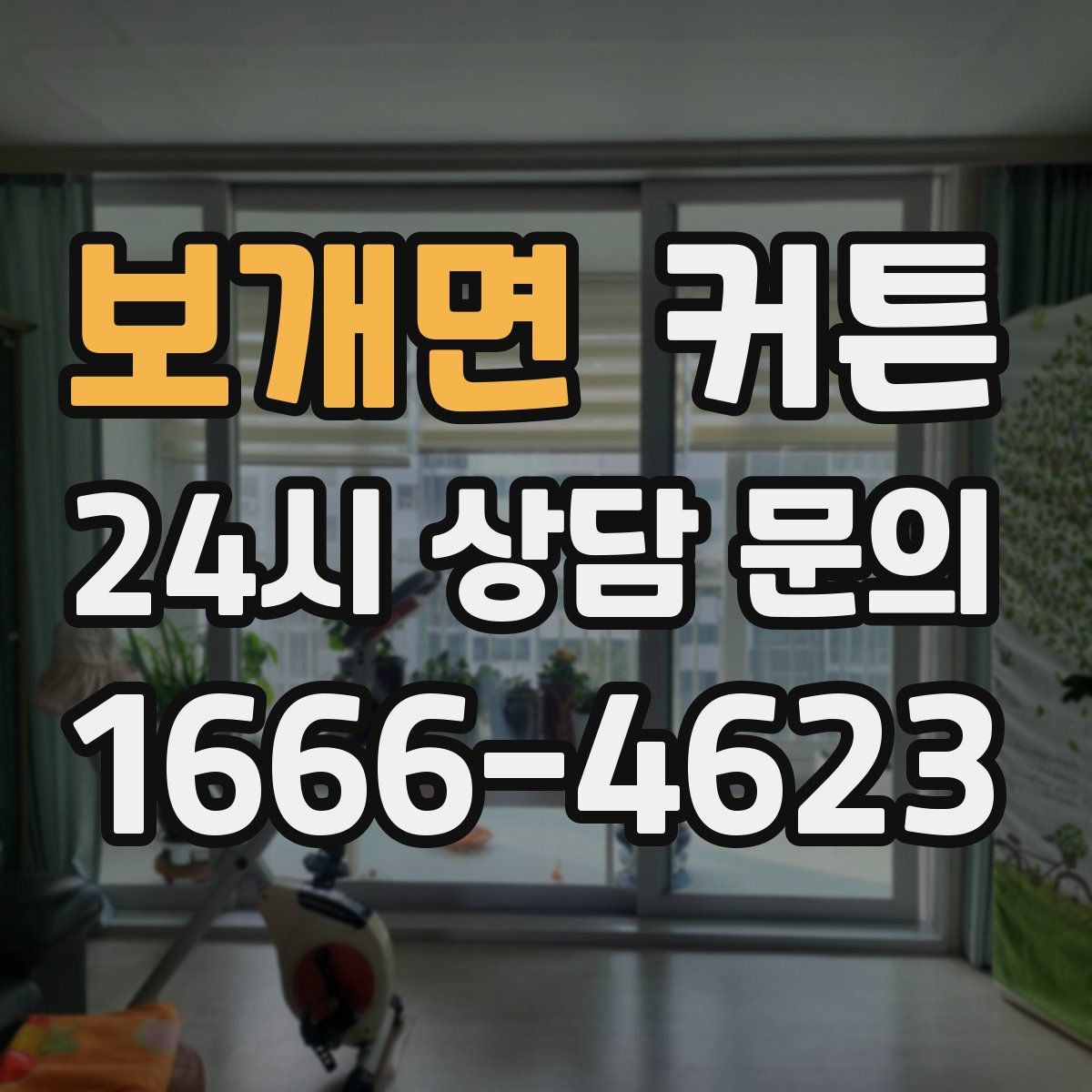 보개면 커튼