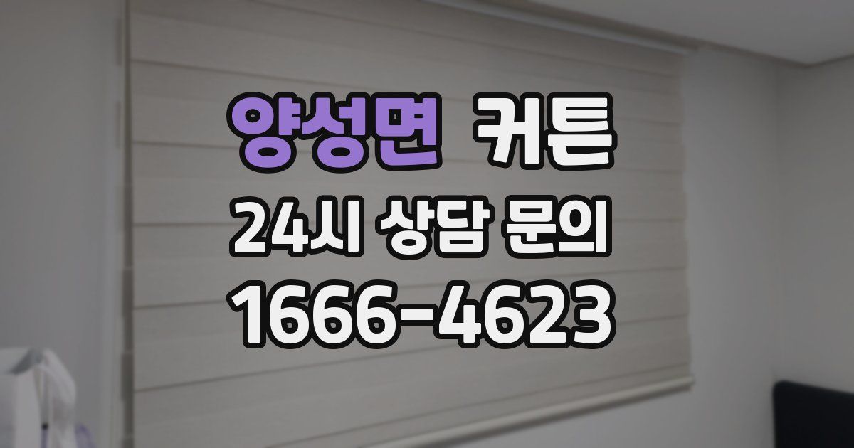 양성면 커튼