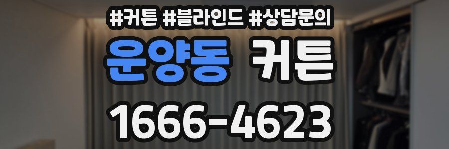 운양동 커튼