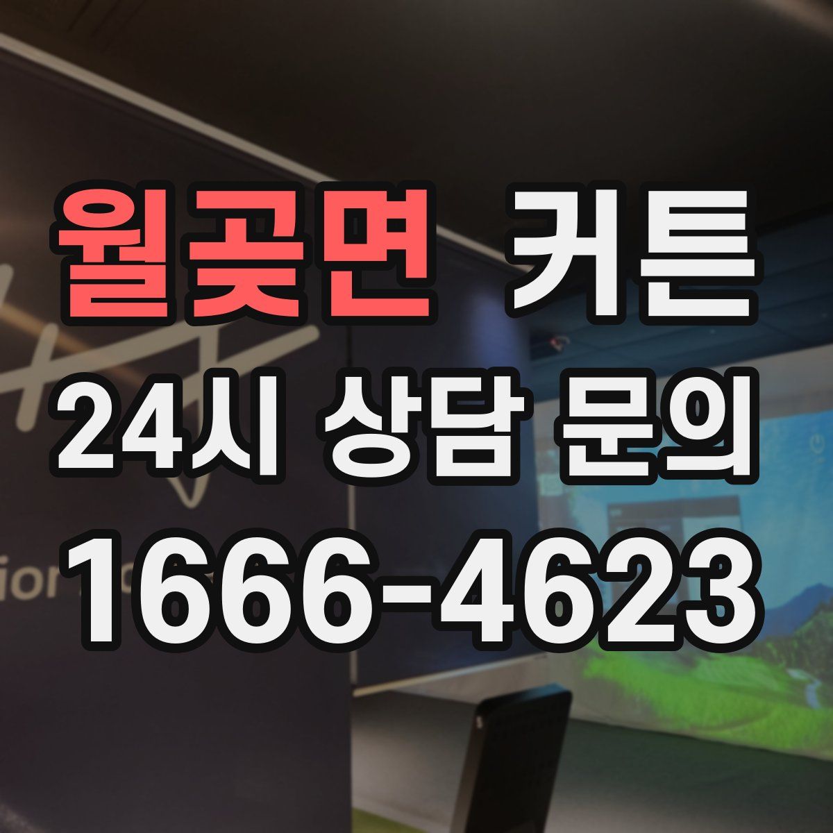 월곶면 커튼
