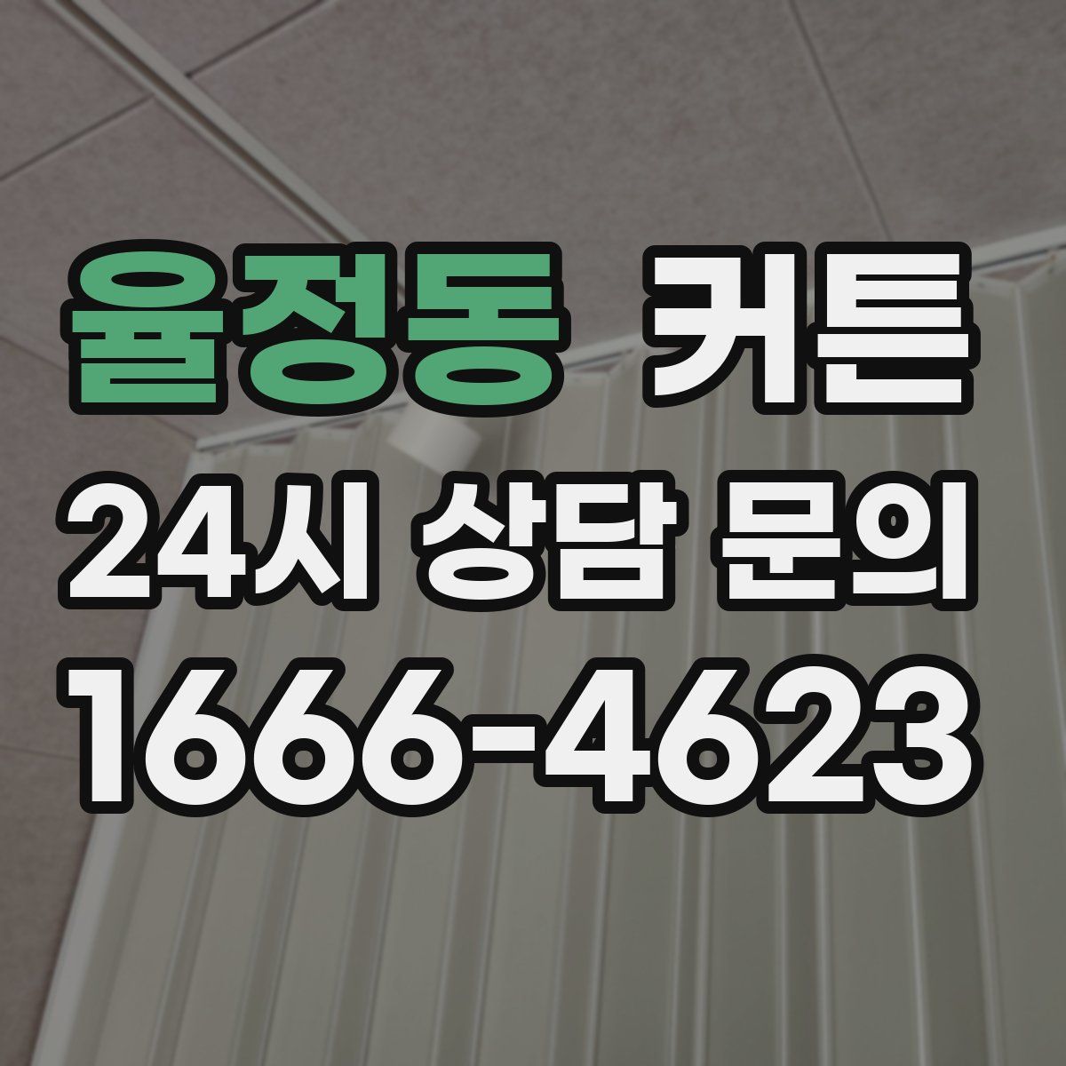 율정동 커튼