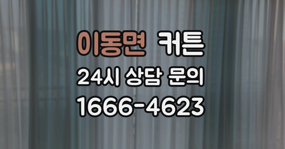 이동면 커튼