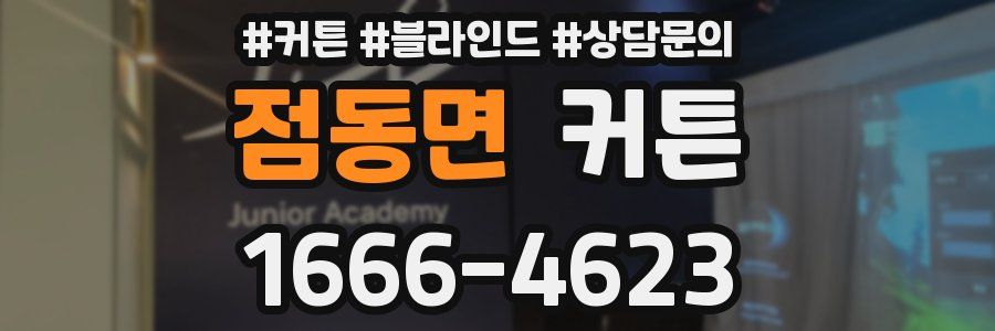 점동면 커튼
