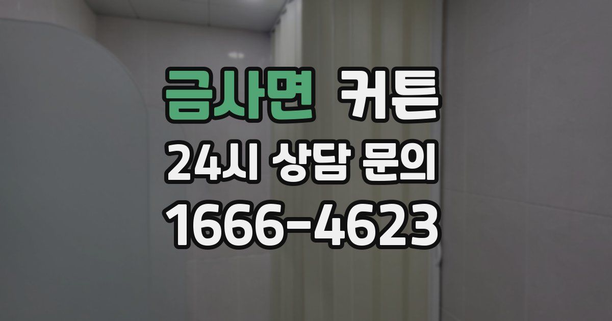 금사면 커튼