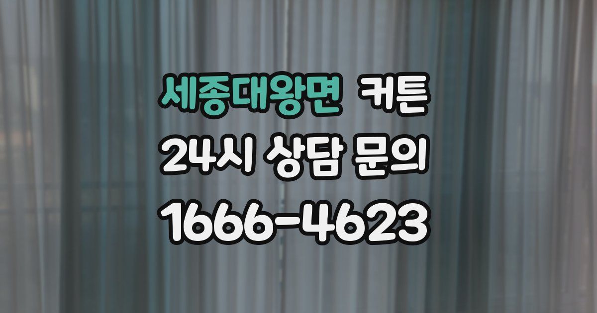 세종대왕면 커튼