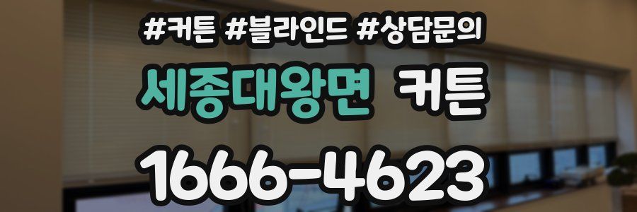 세종대왕면 커튼