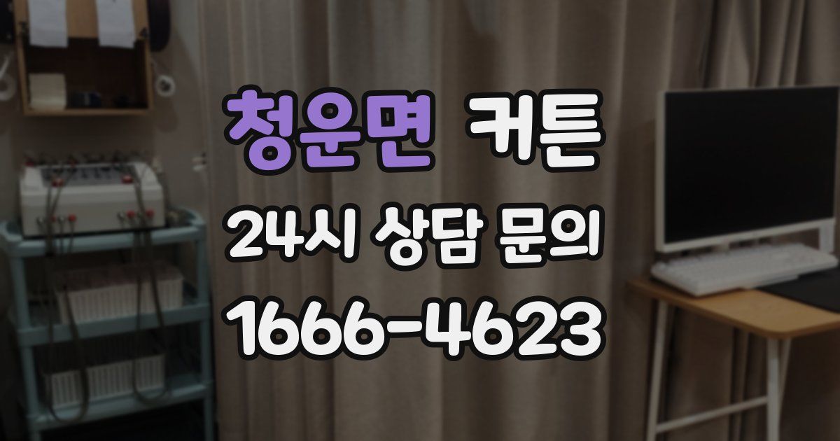 청운면 커튼