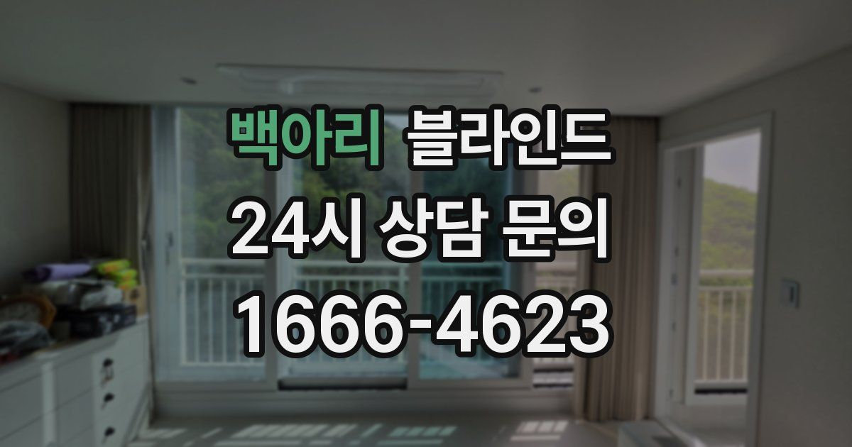백아리 블라인드