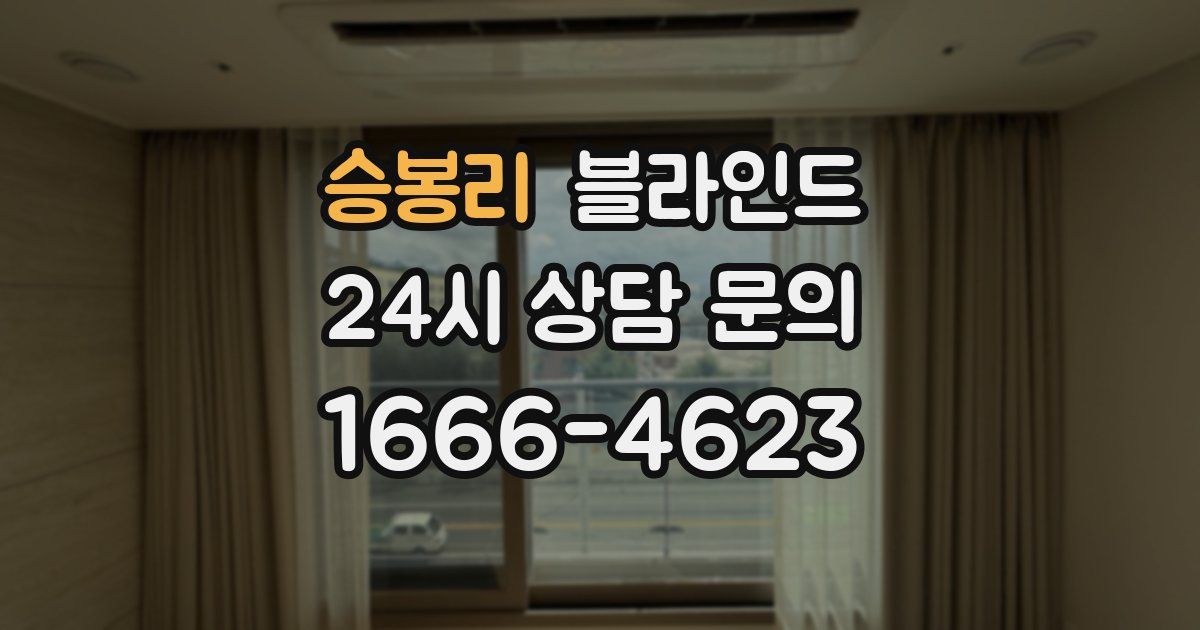 승봉리 블라인드
