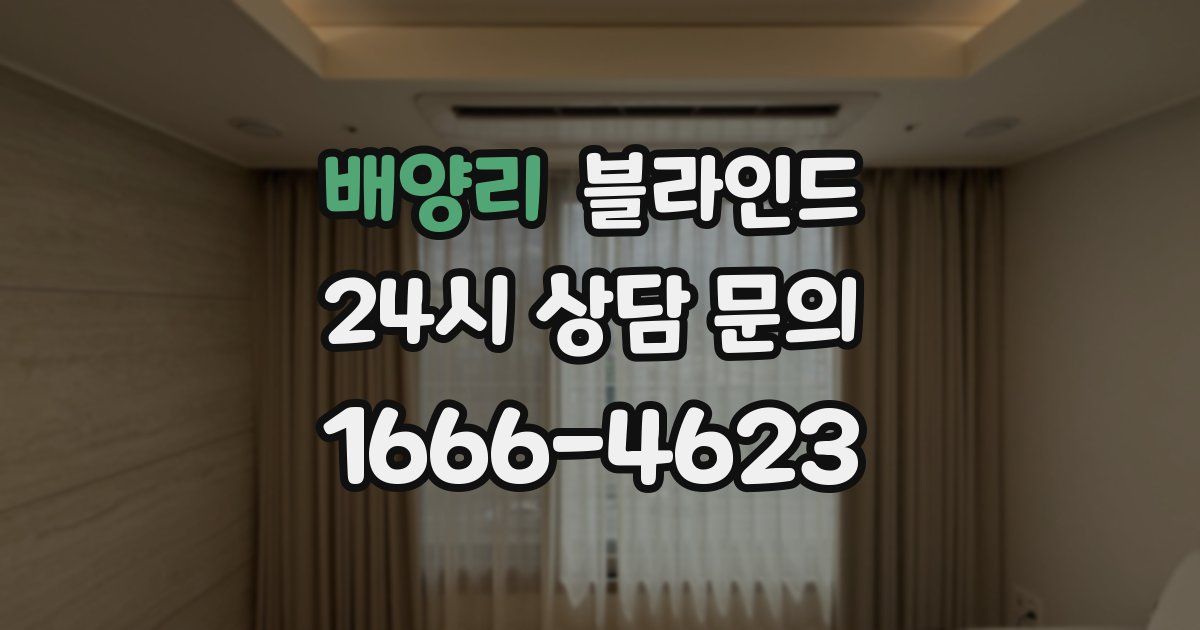 배양리 블라인드