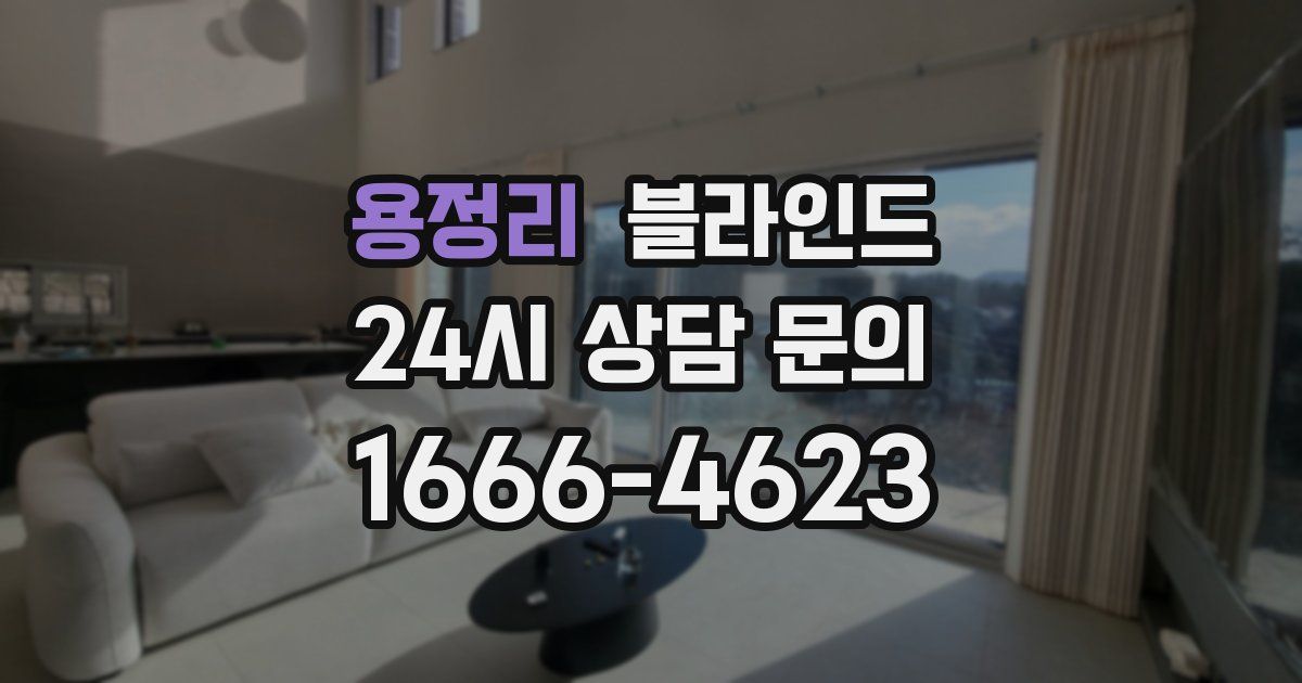 용정리 블라인드