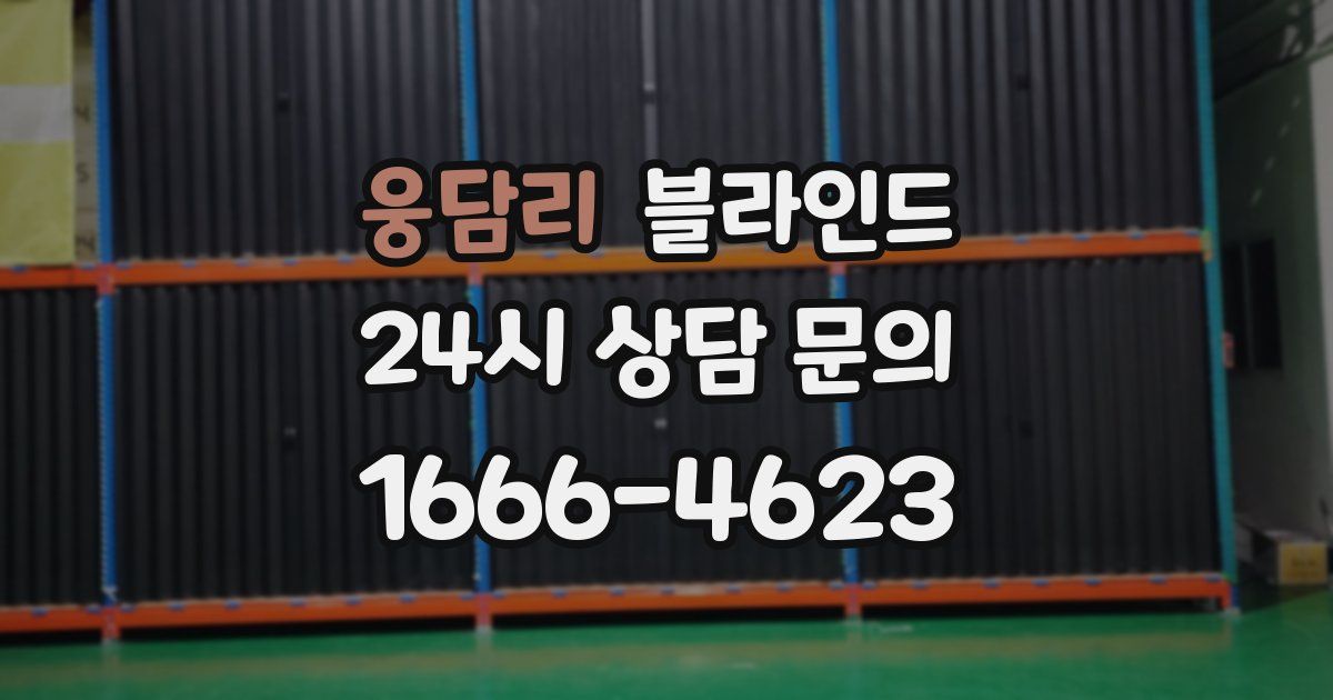 웅담리 블라인드