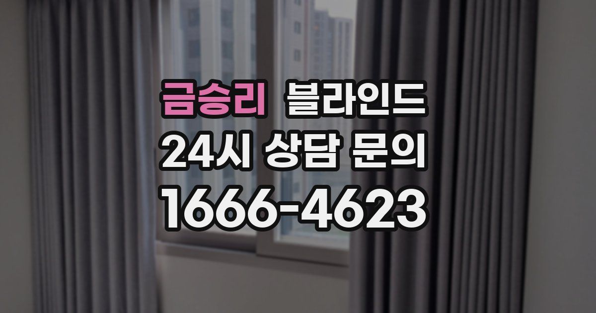 금승리 블라인드