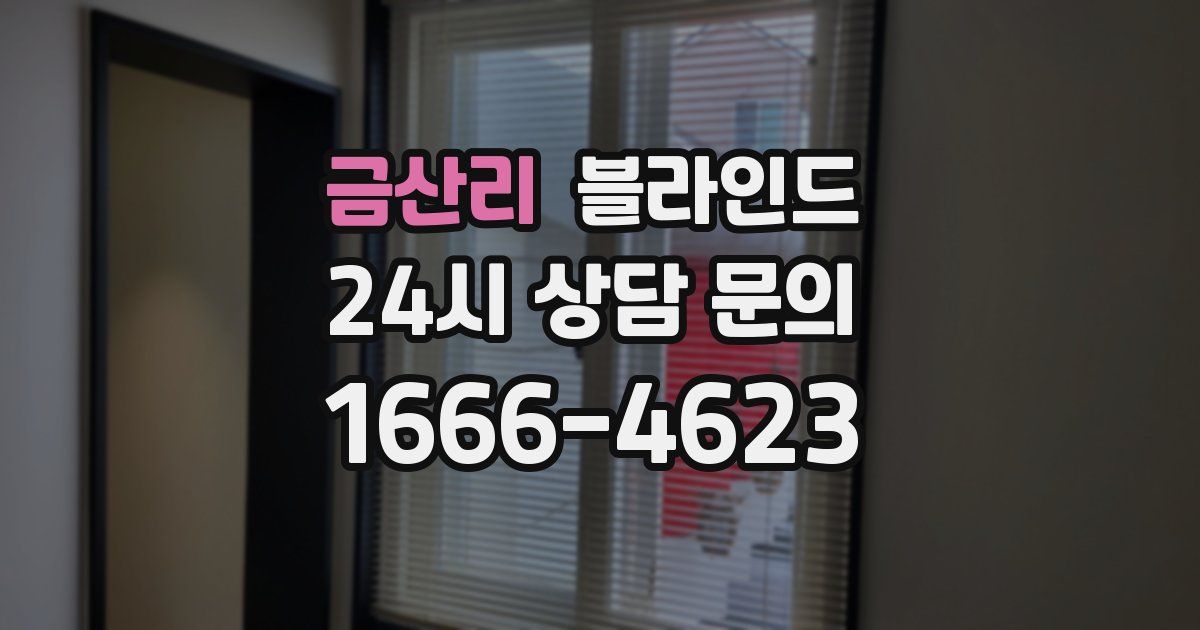 금산리 블라인드