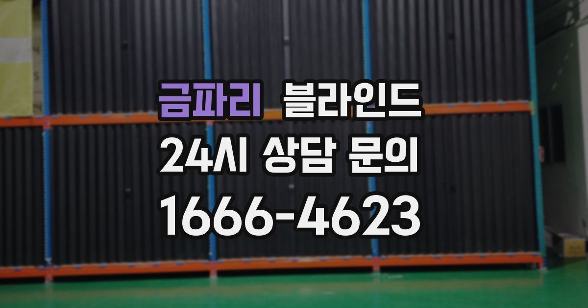 금파리 블라인드