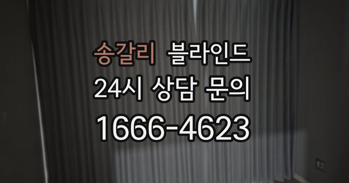송갈리 블라인드