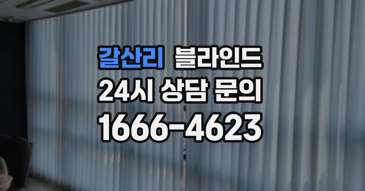 갈산리 블라인드