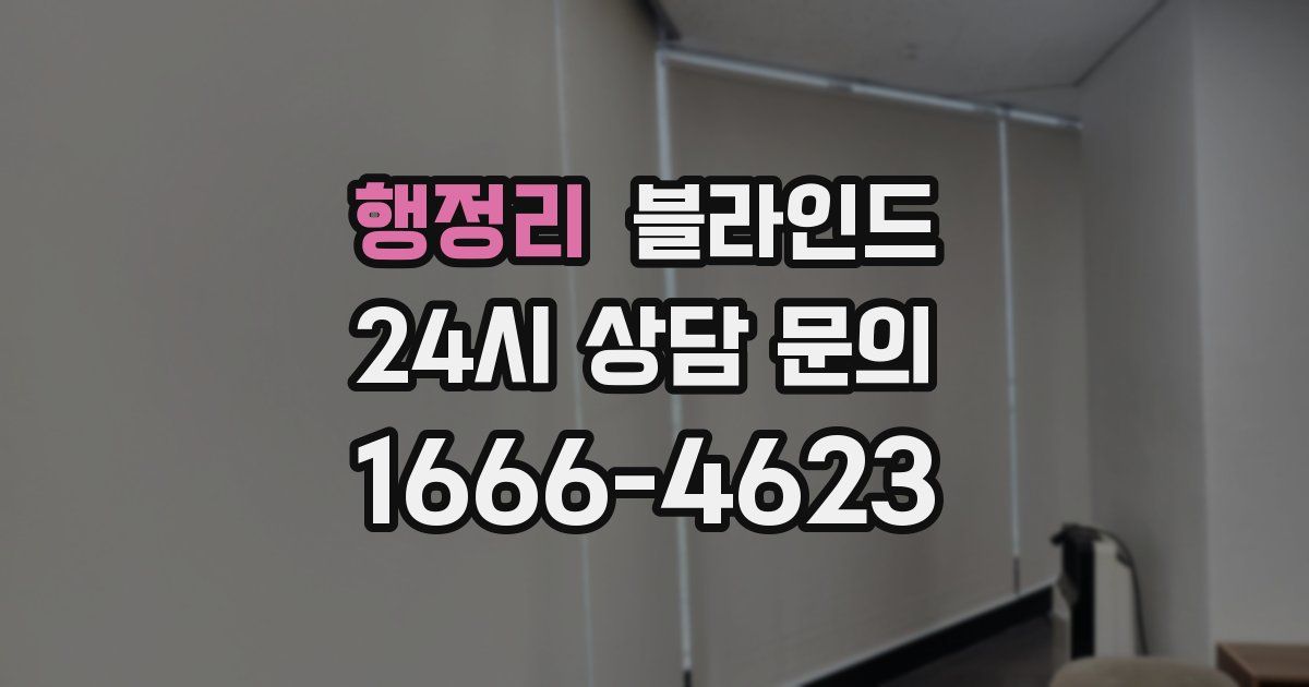 행정리 블라인드