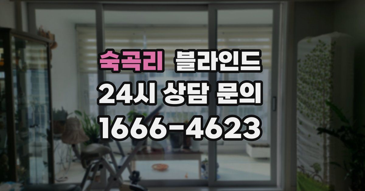 숙곡리 블라인드