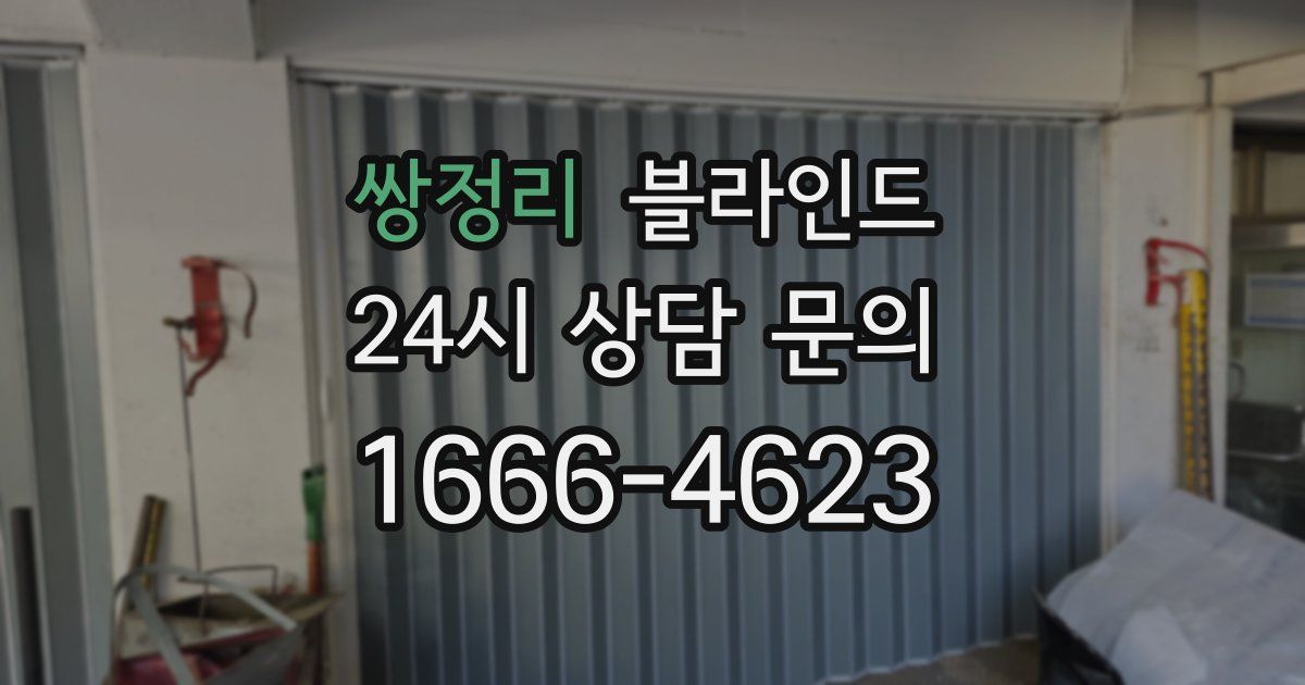 쌍정리 블라인드